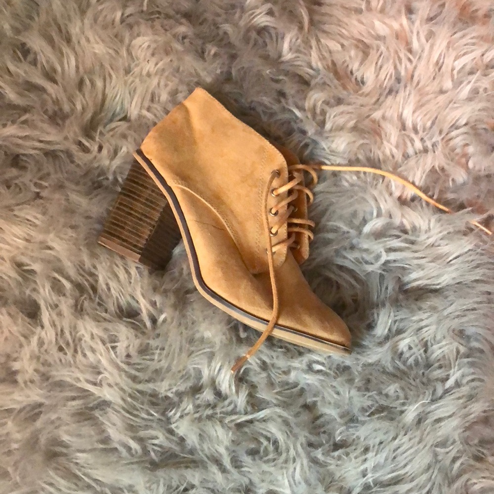 Tan booties